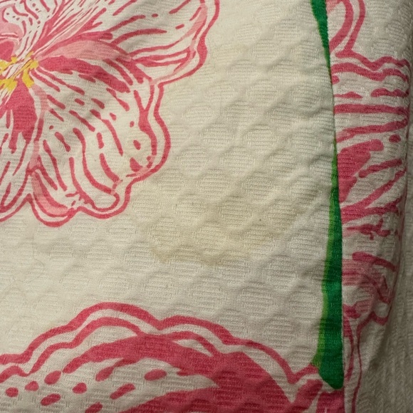 Lilly Pulitzer Janice shift Dress Clover cup Gold soutache Hawaiian size 10 - Picture 3 of 9